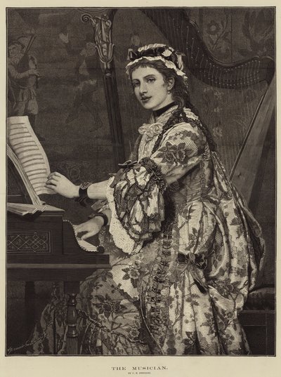 De Musicus door Charles Edward Perugini